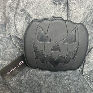 Black Pumpkin Face Bag